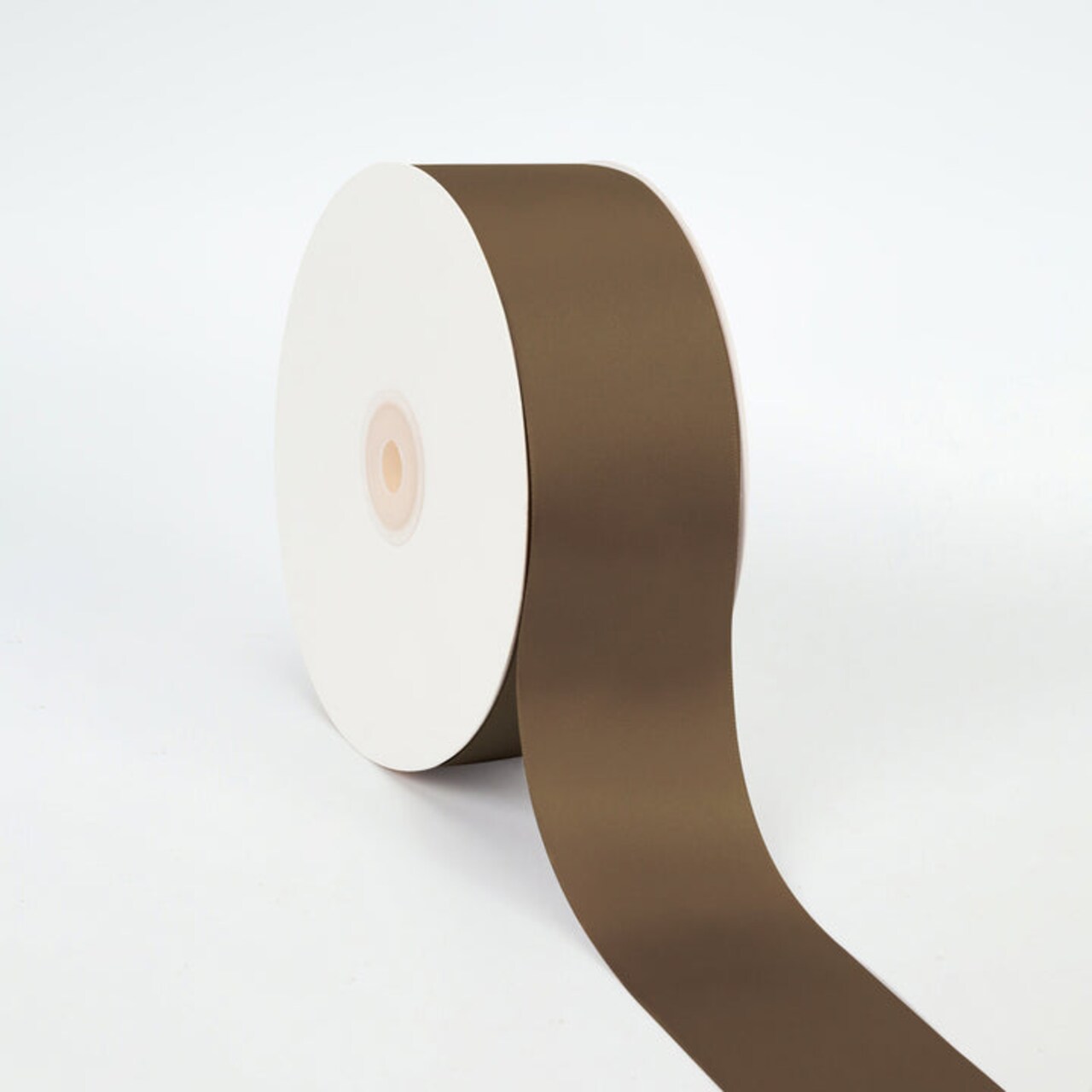 LaRibbons 2 1/4" Double Face Satin Ribbon | Brown | 50 Yard Roll